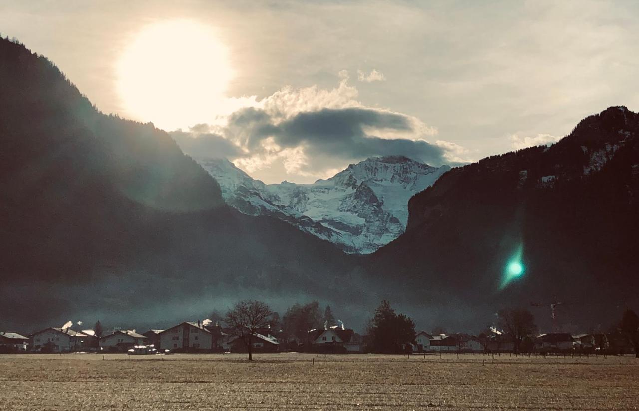 Gemuetliches Zuhause Mit Ausblick Leilighet Wilderswil Eksteriør bilde